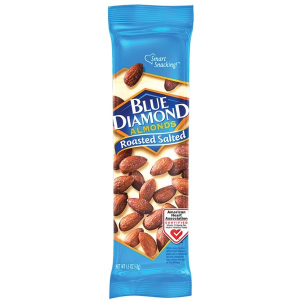 Blue Diamond ALMONDS, RSTD, SALTD, 1.5Z, 12C PK BLE5180